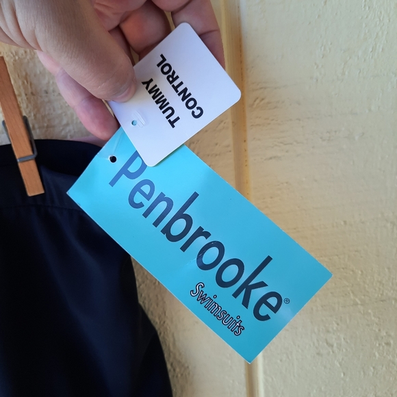 Penbrooke Swim Tummy Control Bikini Bottom Swimsuit Plus Size 20W Black NEW - Picture 3 of 9